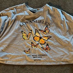 large shein crop top